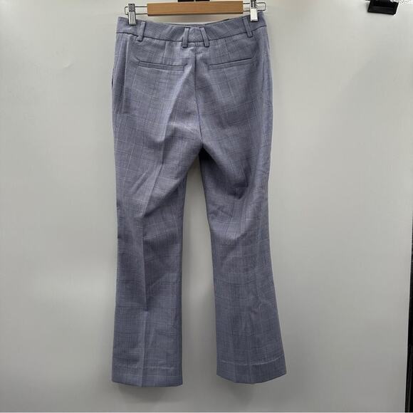 QL2 Quelledue Blue &‎ White Houndstooth Wide Leg High Rise Dress Pants Size 40 - Picture 4 of 11